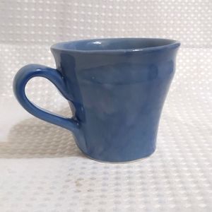 Vance Kitira Pottery Mug Rustic Primitive Coffee Tea Latte Blue Cup Mug